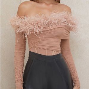 Brand new! Never worn, tags attached! Faith House of Cb shirt in Blush!